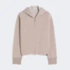 Cashmere and wool jersey sweatshirt, beige Cashmere and wool jersey sweatshirt, beige