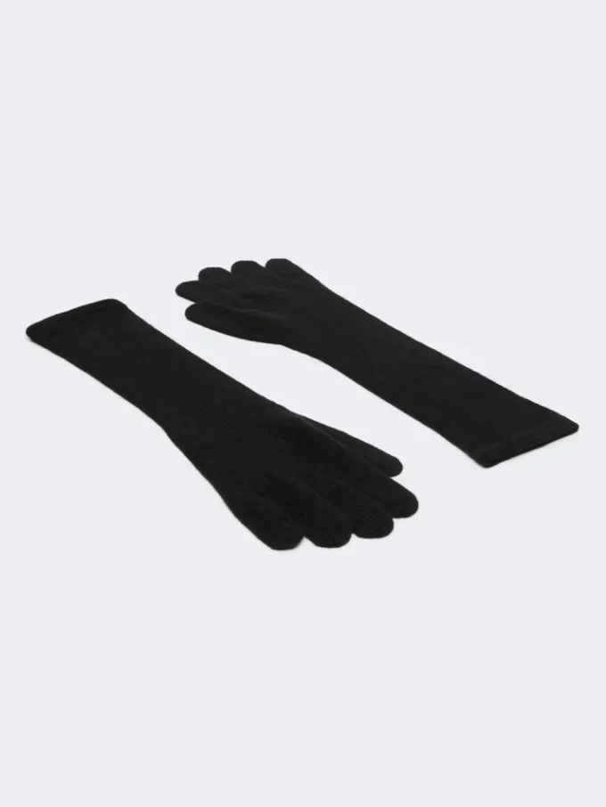 Cashmere gloves, black Cashmere gloves, black