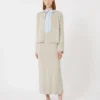 Argyle cashmere yarn skirt, beige Argyle cashmere yarn skirt, beige