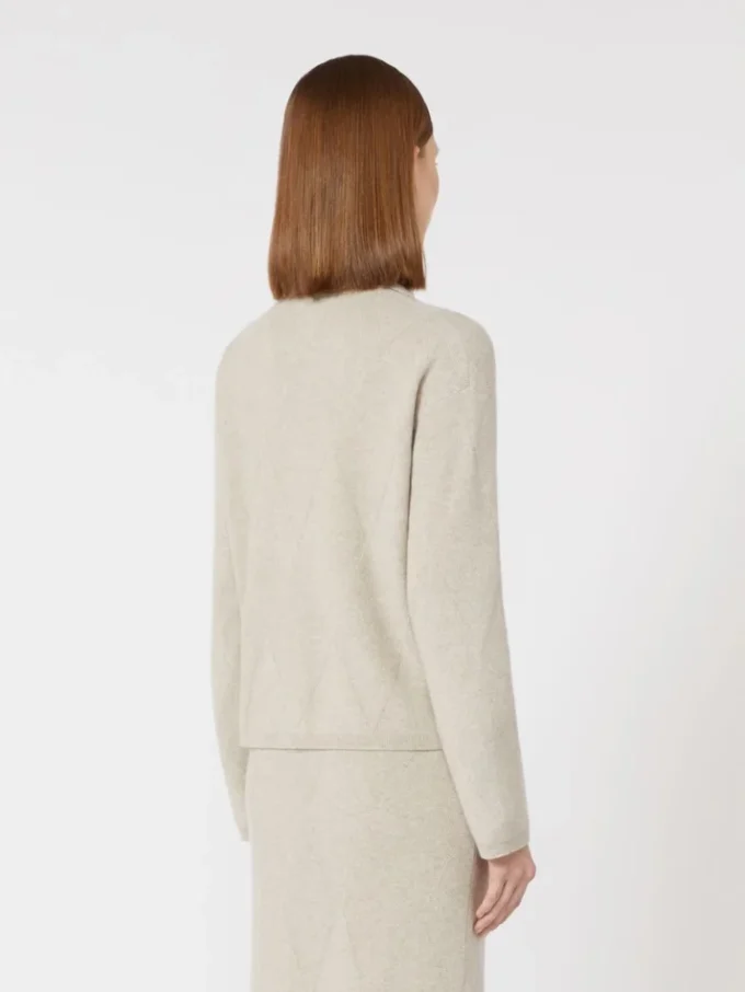 Cashmere knit cardigan, beige Cashmere knit cardigan, beige