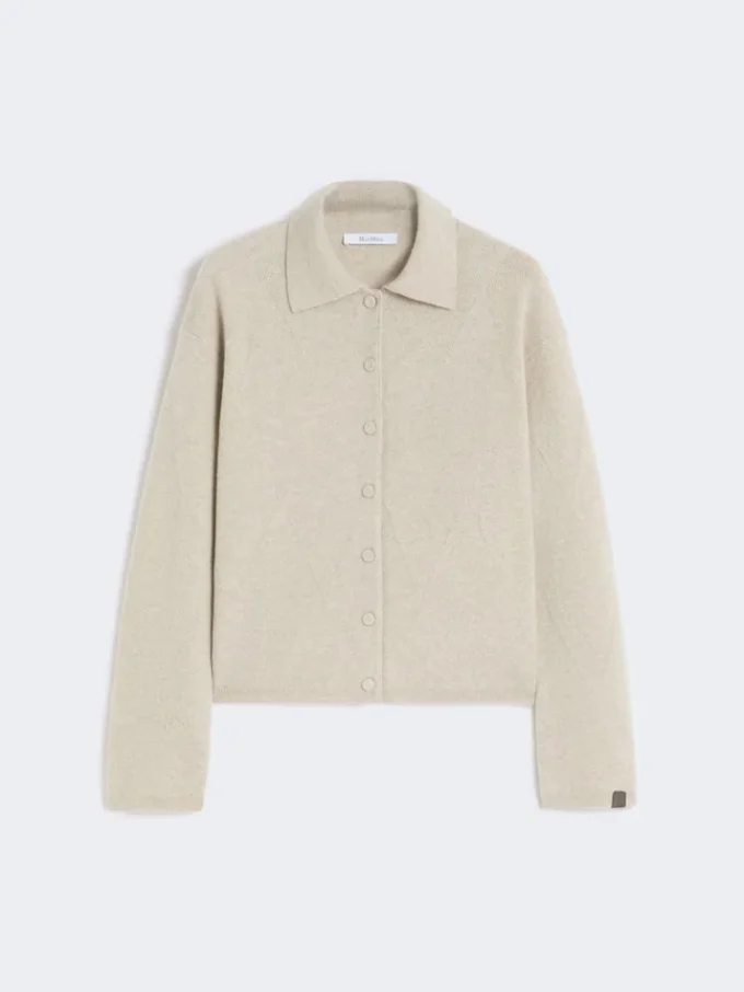 Cashmere knit cardigan, beige Cashmere knit cardigan, beige