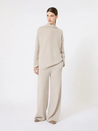 Cashmere yarn jumper, beige