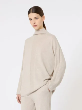 Cashmere yarn jumper, beige