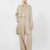 Cashmere yarn sweater, beige