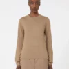 Cashmere yarn sweater, hazelnut brown