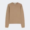 Cashmere yarn sweater, hazelnut brown