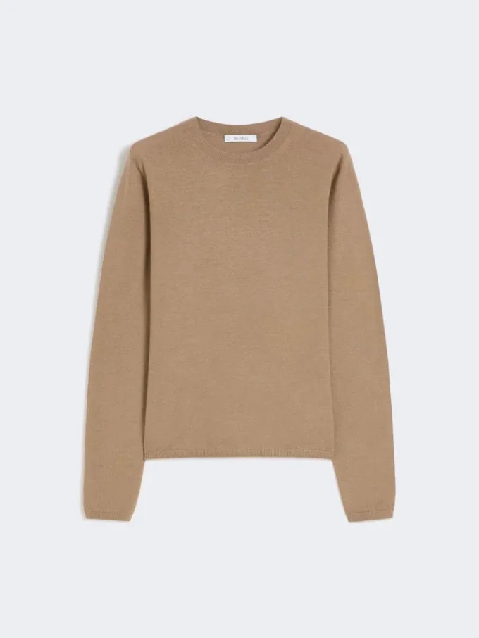 Cashmere yarn sweater, hazelnut brown