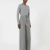 Cashmere yarn sweater, light grey