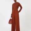 Cashmere yarn sweater, terra cotta