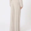 Cashmere yarn trousers, beige Cashmere yarn trousers, beige