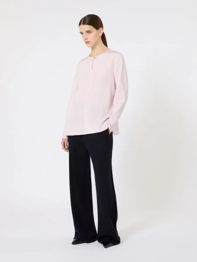 Cashmere yarn trousers, ultramarine Cashmere yarn trousers, ultramarine