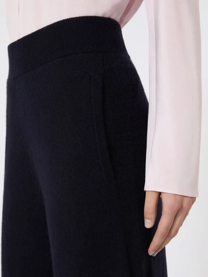 Cashmere yarn trousers, ultramarine Cashmere yarn trousers, ultramarine