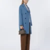 Coated fabric trousers, tobacco