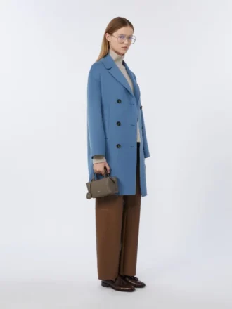 Coated fabric trousers, tobacco