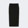 Compact crepe jersey midi skirt, black Compact crepe jersey midi skirt, black