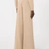 Compact jersey trousers, albino