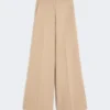 Compact jersey trousers, albino