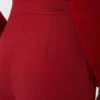 Compact jersey trousers, dark red