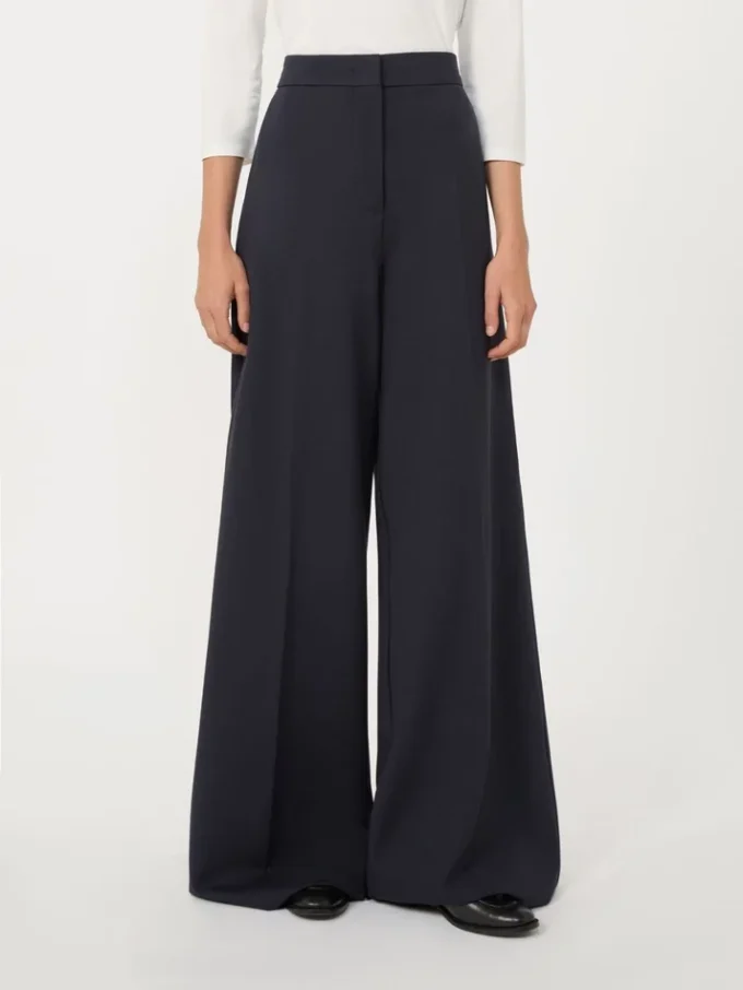 Compact jersey trousers, ultramarine