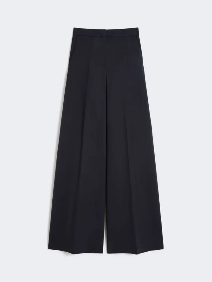Compact jersey trousers, ultramarine