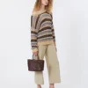 Cotton and linen canvas trousers, sand Cotton and linen canvas trousers, sand