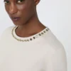Cotton and modal t-shirt, beige