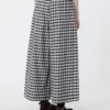 Cotton and ramie batavia trousers, navy