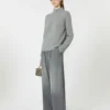 Cotton and viscose denim jeans, medium grey