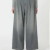 Cotton and viscose denim jeans, medium grey