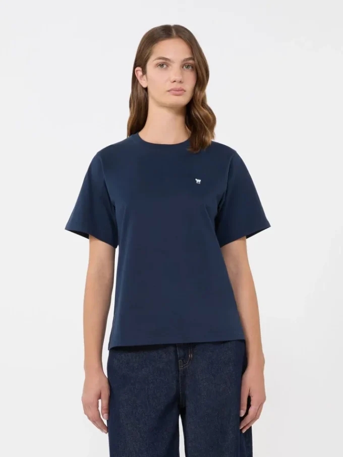 Cotton basic t-shirt, navy Cotton basic t-shirt, navy