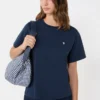 Cotton basic t-shirt, navy Cotton basic t-shirt, navy