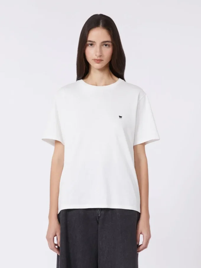 Cotton basic t-shirt, optical white Cotton basic t-shirt, optical white