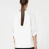 Cotton-blend jersey t-shirt, optical white