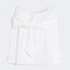 Cotton blouse with stole, optical white