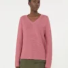 Cotton boxy sweater, antique rose Cotton boxy sweater, antique rose