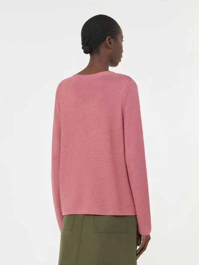 Cotton boxy sweater, antique rose Cotton boxy sweater, antique rose