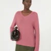 Cotton boxy sweater, antique rose Cotton boxy sweater, antique rose