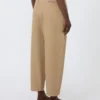 Cotton bull denim cargo trousers, sand