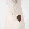 Cotton bull denim shirt dress, sand Cotton bull denim shirt dress, sand