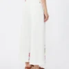 Cotton bull trousers, white