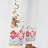 Cotton bull trousers, white