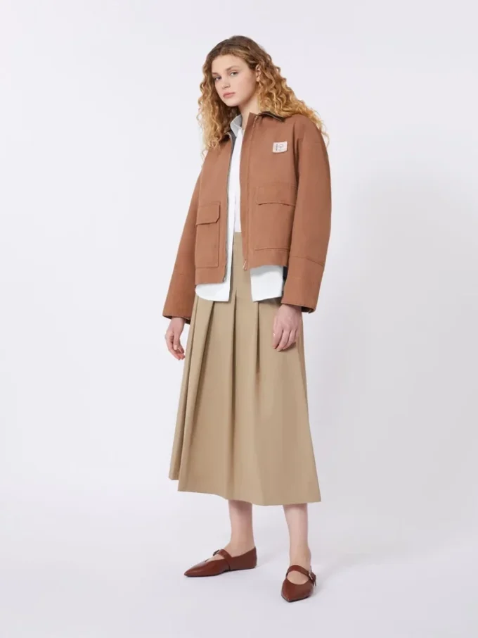 Cotton canvas jacket, tobacco Cotton canvas jacket, tobacco