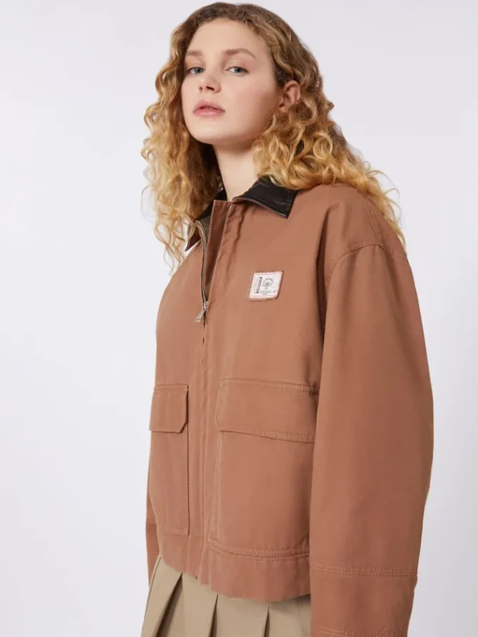 Cotton canvas jacket, tobacco Cotton canvas jacket, tobacco