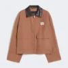 Cotton canvas jacket, tobacco Cotton canvas jacket, tobacco