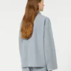 Cotton canvas workwear jacket, light blue