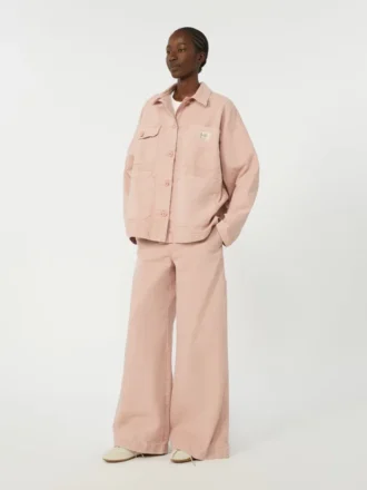 Cotton canvas workwear jacket, pink
