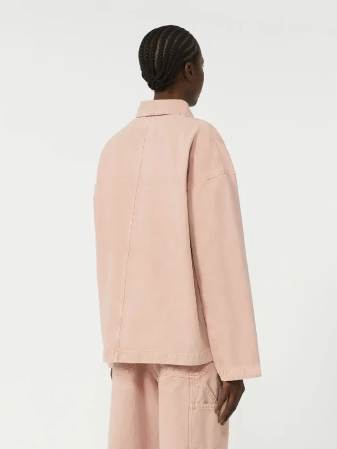 Cotton canvas workwear jacket, pink