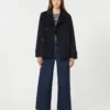 Cotton crew-neck sweater, navy