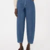 Cotton denim candle-leg jeans, midnightblue Cotton denim candle-leg jeans, midnightblue