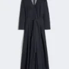 Cotton denim dress with belt, ultramarine Cotton denim dress with belt, ultramarine